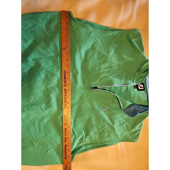 Mens FootJoy Golf 1/4 ZIP Vest, Size: XL, Green Mock Neck - Picture 5 of 7